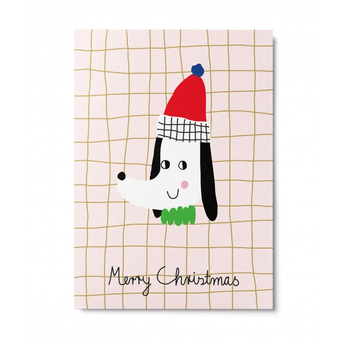 UNTER PINIEN – Christmas Dog – Postkarte