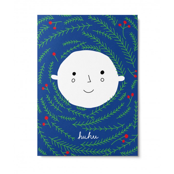 UNTER PINIEN – huhu – Postkarte