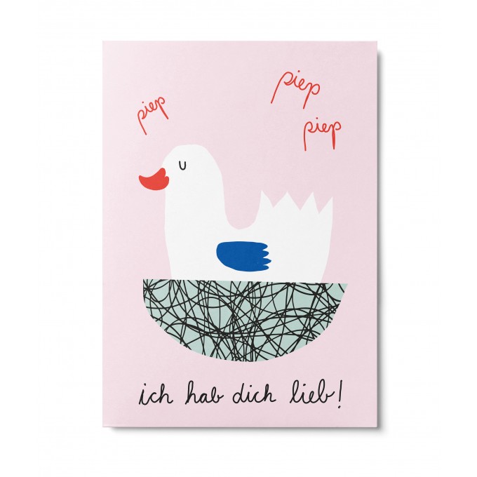 UNTER PINIEN – Piepmatz – Postkarte