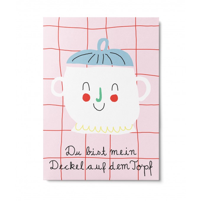 UNTER PINIEN – du bist mein Deckel – Postkarte
