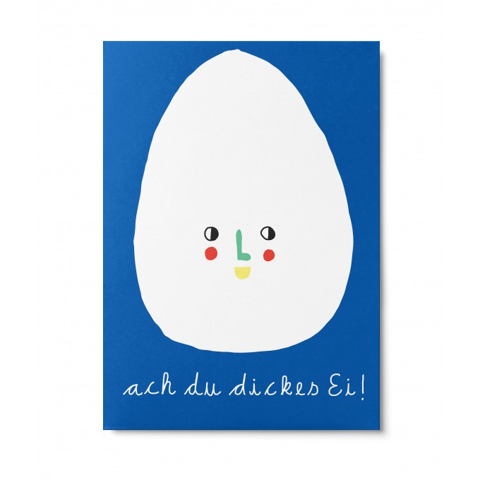 UNTER PINIEN – dickes-Ei – Postkarte