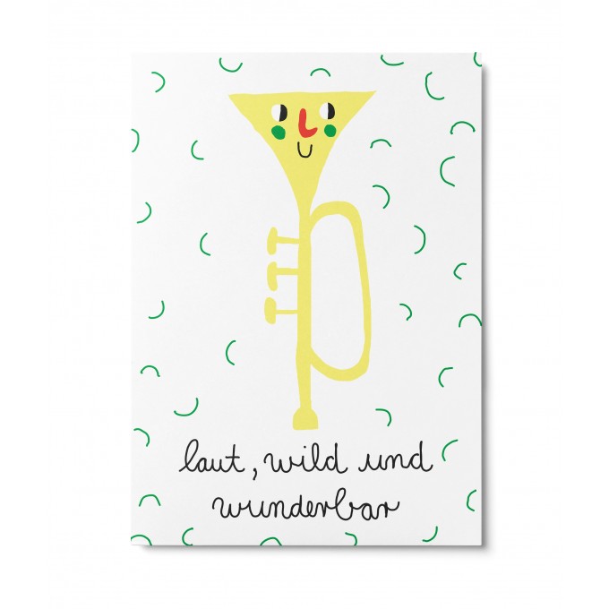 UNTER PINIEN – laut – Postkarte