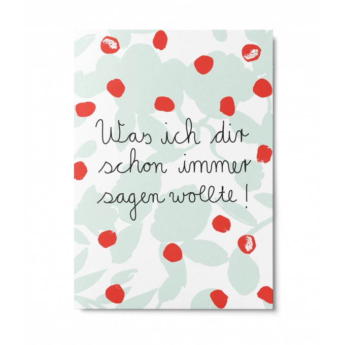 UNTER PINIEN – schon immer – Postkarte
