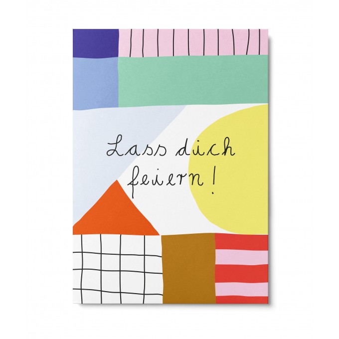 UNTER PINIEN – lass dich feiern – Postkarte