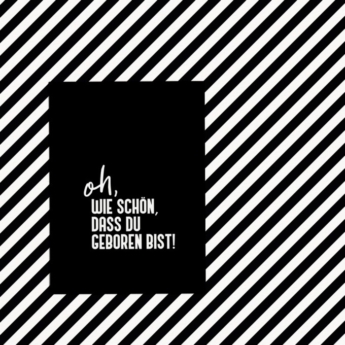 Love is the new black - Postkarte-
Geboren 