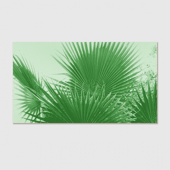 ZEITLOOPS "Palme, gerastert", Poster, 16:9