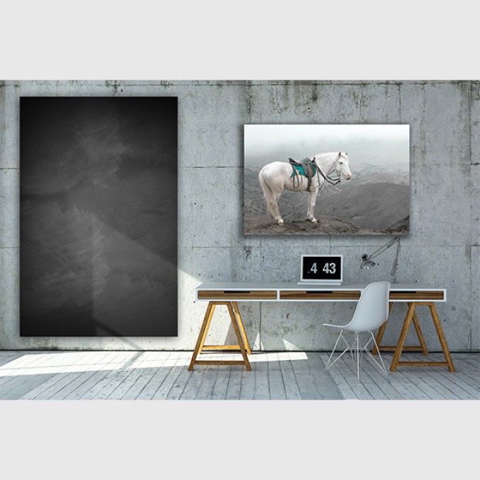 ZEITLOOPS "Pferd", Druck auf AluDibond, 60x90 cm