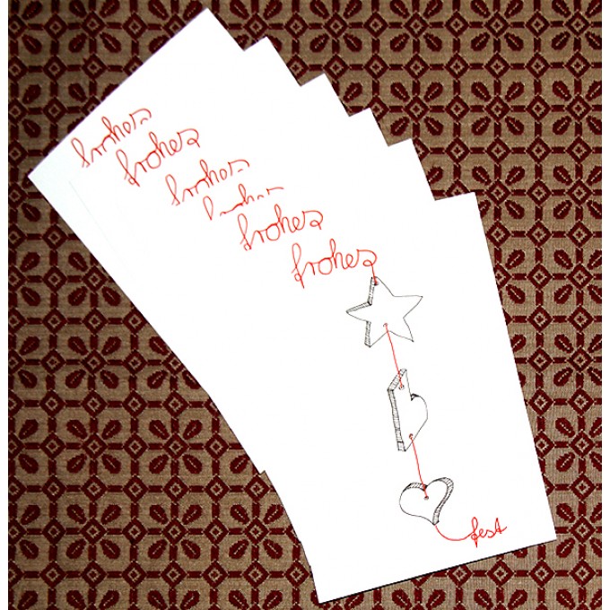 playfulsolutions Weihnachtskarte Festkette (Set)