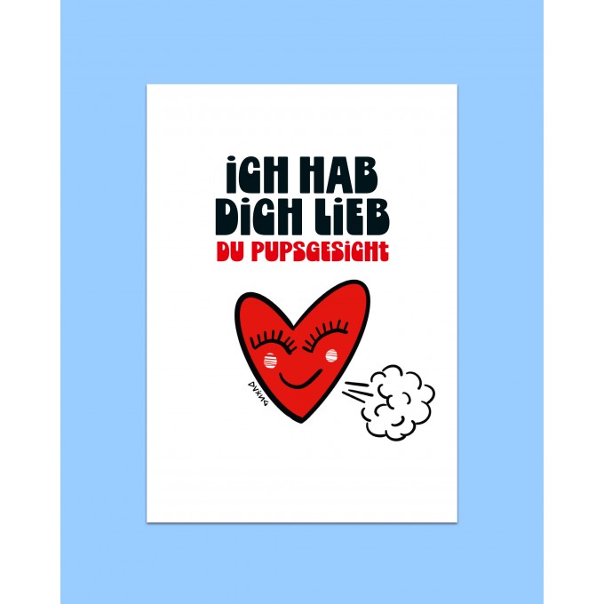 Karte "Ich hab dich lieb..." von DV×NG TH×NGS
