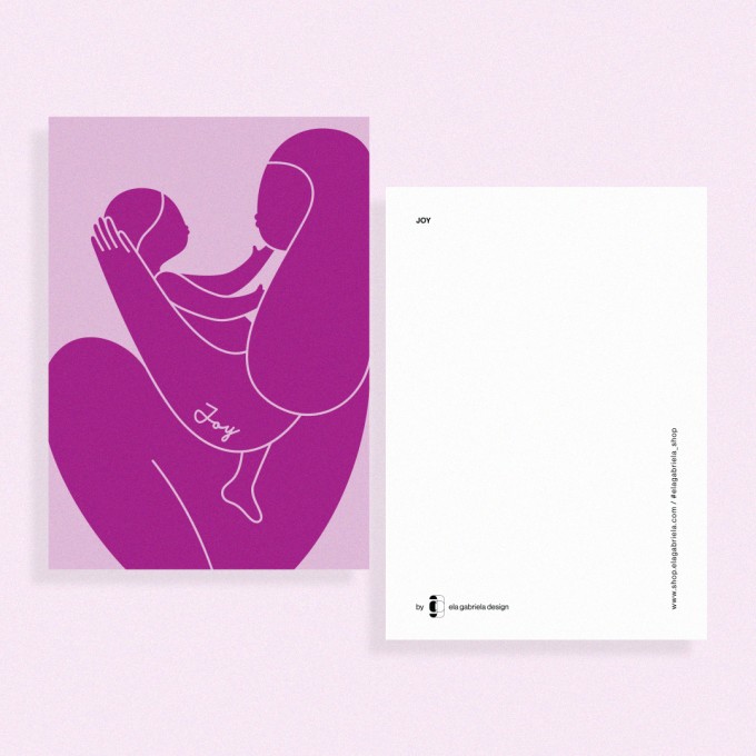 ela gabriela design "Joy" – Postkarte