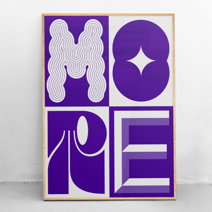 NEW PRINTS ON THE BLOCK / Plakat »More«