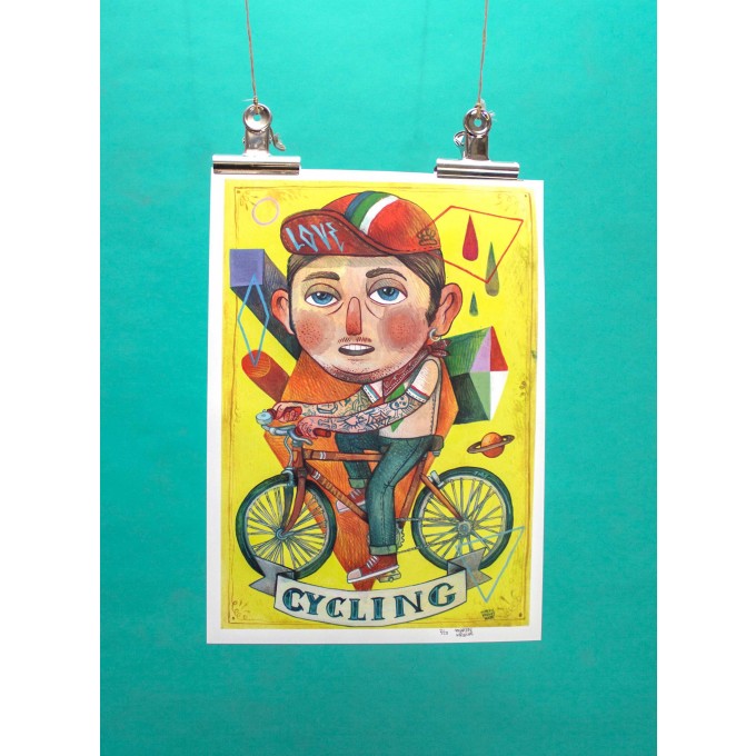 Martin Krusche – Artprint »Cyclist« DIN A3