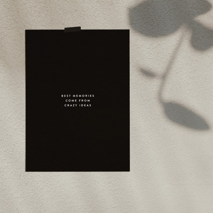 Love is the new black — Poster "Memories", Din A4 Format SALE