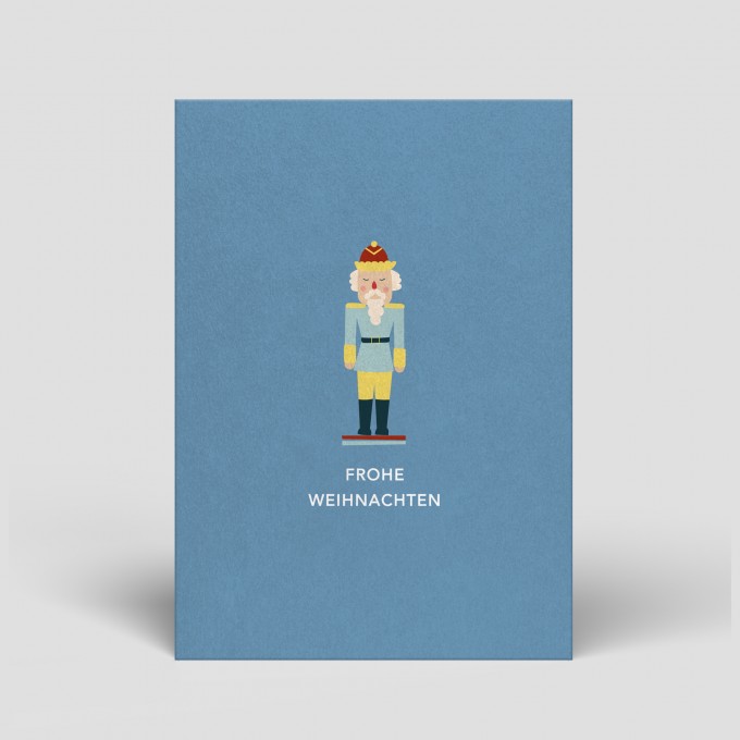 Postkarte Weihnachten - Nussknacker  - Nr. 4 - Naturbedacht