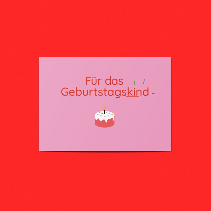 Girls in Motion Geburtstagskind Postkarte A6