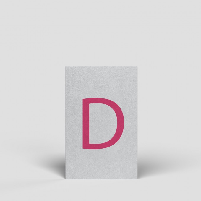 Midikarte - Buchstabe D - Nr. 165 - Naturbedacht