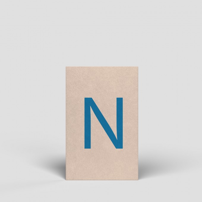 Midikarte - Buchstabe N - Nr. 175 - Naturbedacht