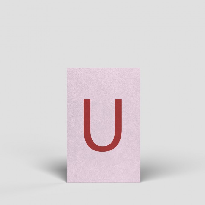 Midikarte - Buchstabe U - Nr. 182 - Naturbedacht