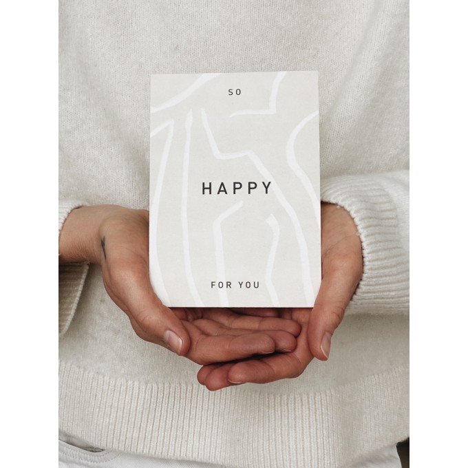 Postkarte - SO HAPPY FOR YOU / OAY.PAPER