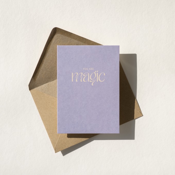You are magic. Postkarte mit Briefumschlag. Von REYOUNITE