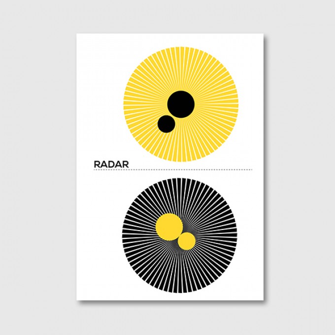 ZEITLOOPS "Radar", Posterprint 40x60 cm