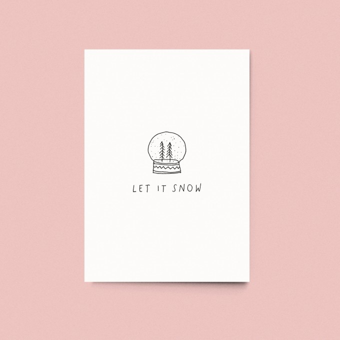 sonst noch was? Postkarte "Let it snow"