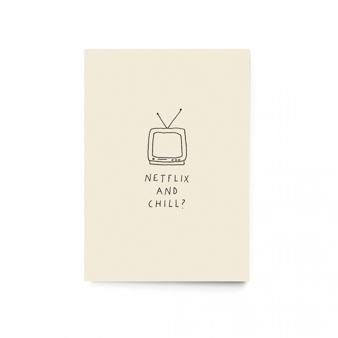 sonst noch was?  Postkarte “Netflix and chill?”