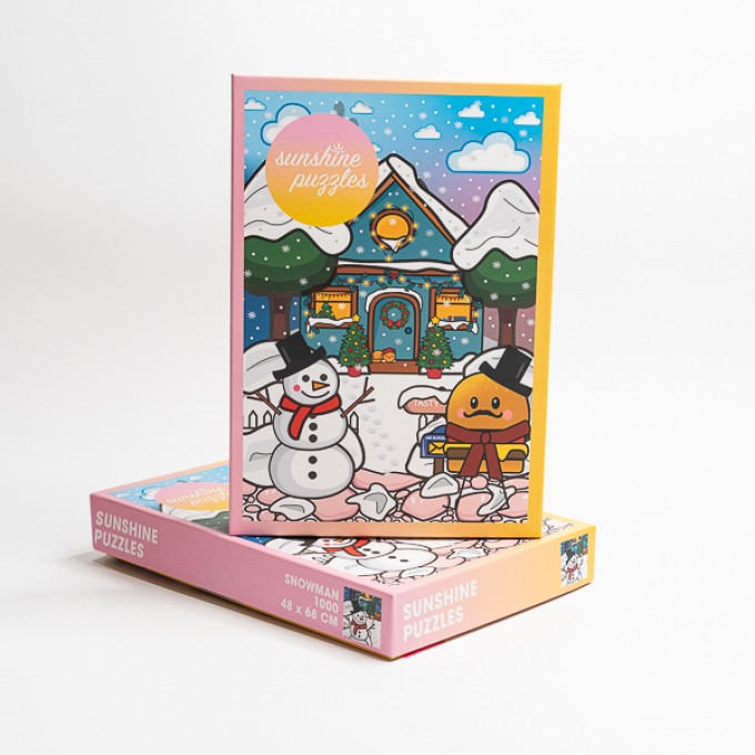 SUNSHINE PUZZLES, MOTIV "SNOWMAN", 1000 TEILE PUZZLE