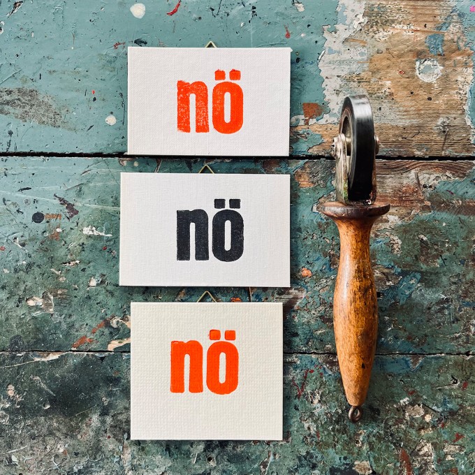 nö
Letterpress von papelami