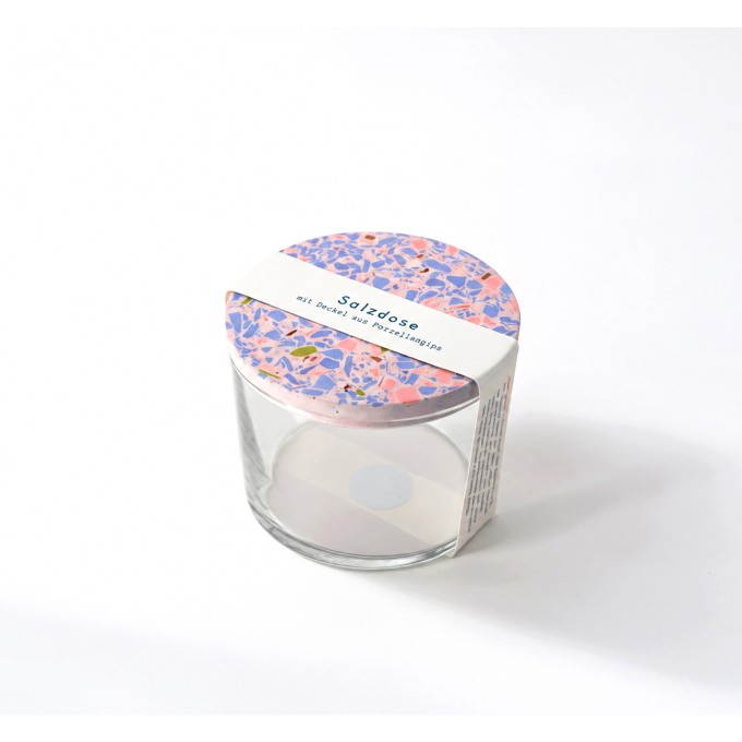 Salzdose / Rosa-Blau / 220ml / objet vague
