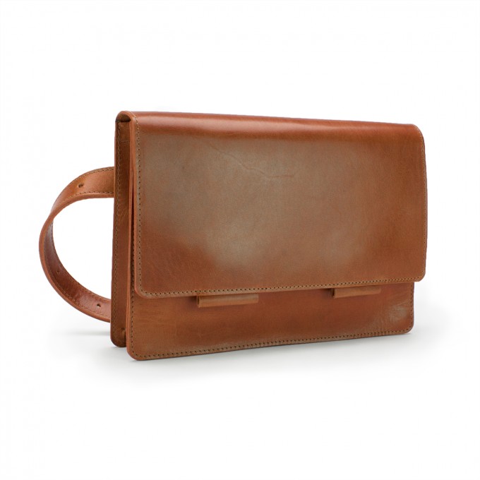 TVINDE Beltbag | glossy cognac - SARAH JOHANN