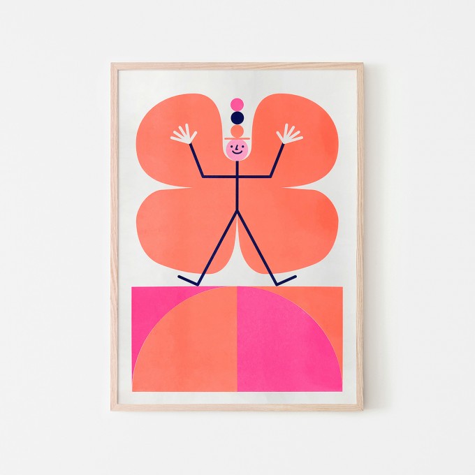 stefanizen Schmetterling — Riso Print A3