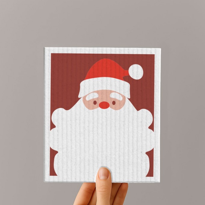 Schwammtuch - Weihnachtsmann - Nr- 26 - Naturbedacht