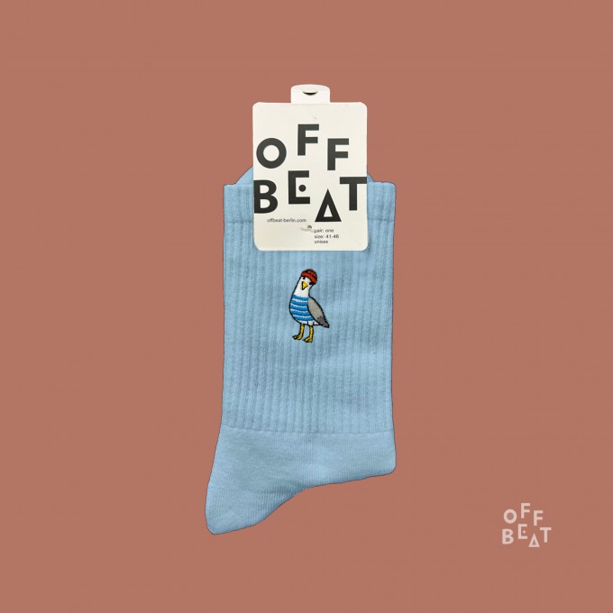 Bestickt Seagull Socken von Offbeat