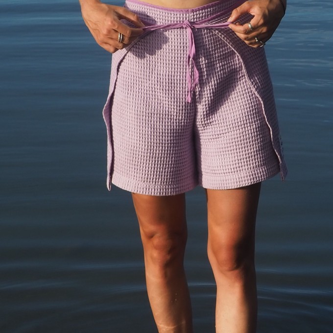 We Make Patterns - Wickelshorts Lila