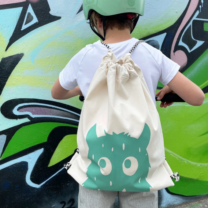 Wunschbrunnen | Rucksack  "Monstaaa" | kids & adults | Natur/Mint