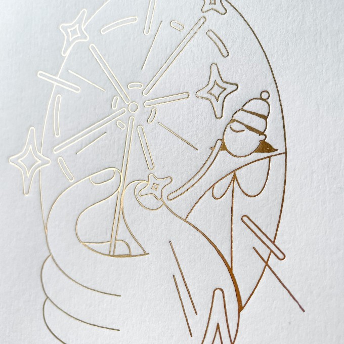 Anne Albert – Letterpress-Karte – Sparkle –A6