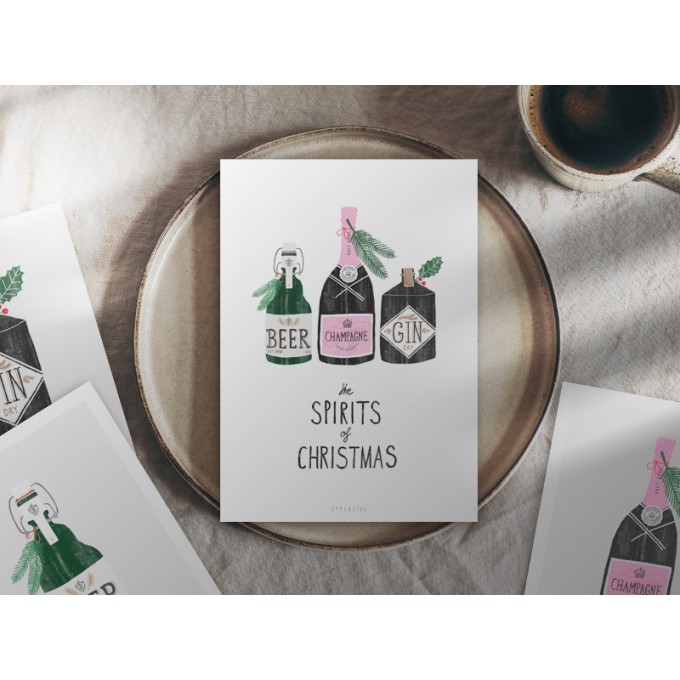 typealive / Weihnachtskarten 4er Set / Spirit of Christmas