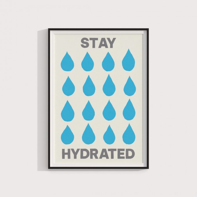 Stay hydrated – Print von Lavanda Posters