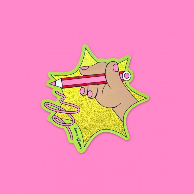 Anne Albert – Sticker –Hand