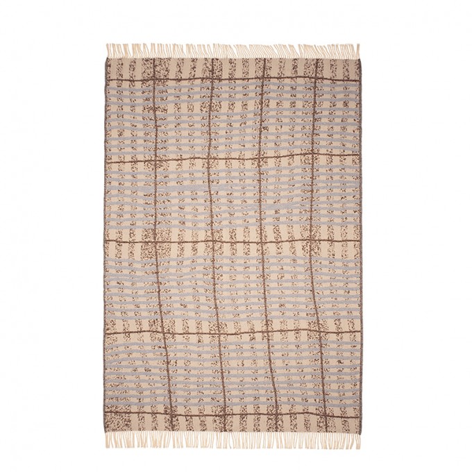 Tyla Blanket - blue  / Studio Stiller / 100% mulesingfreie Schurwolle