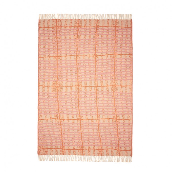 Tyla Blanket - pink  / Studio Stiller / 100% mulesingfreie Schurwolle