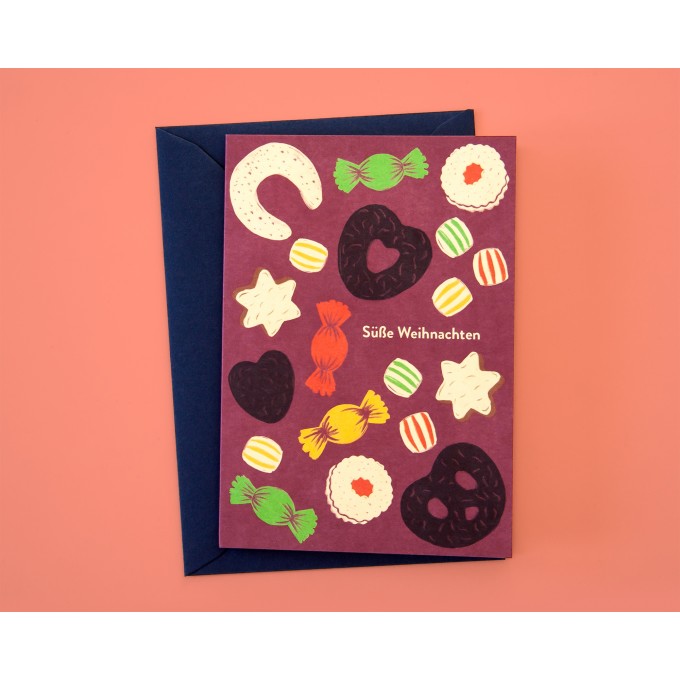 Weihnachtskarte »Süße Weihnachten« // Papaya paper products