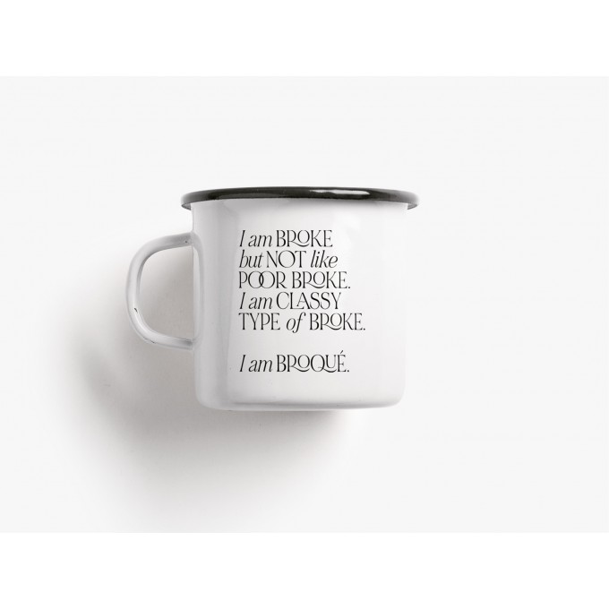 typealive / Emaillebecher Tasse / Broqué