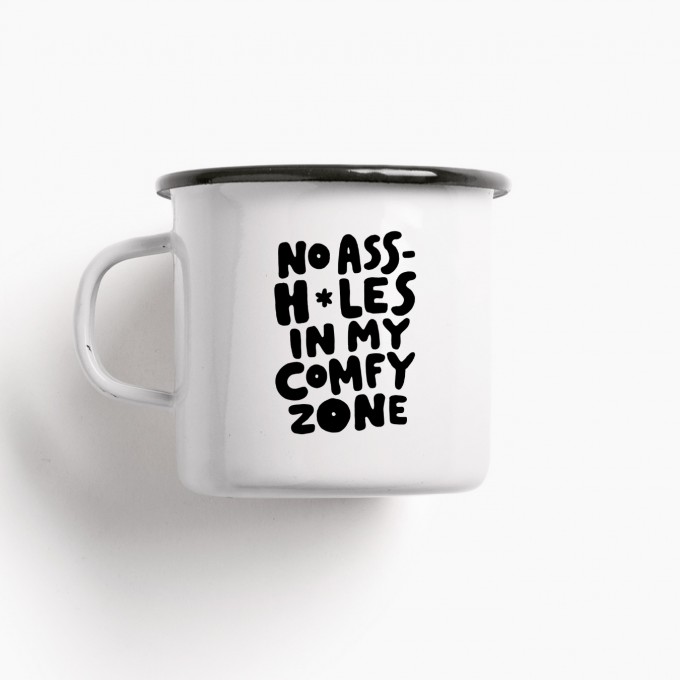 typealive / Emaillebecher Tasse / Comfy Zone