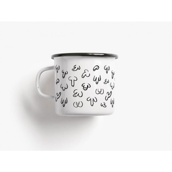 typealive / Emaillebecher Tasse / DICKe Freunde