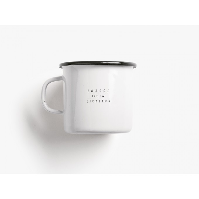 typealive / Emaillebecher Tasse / Exzess