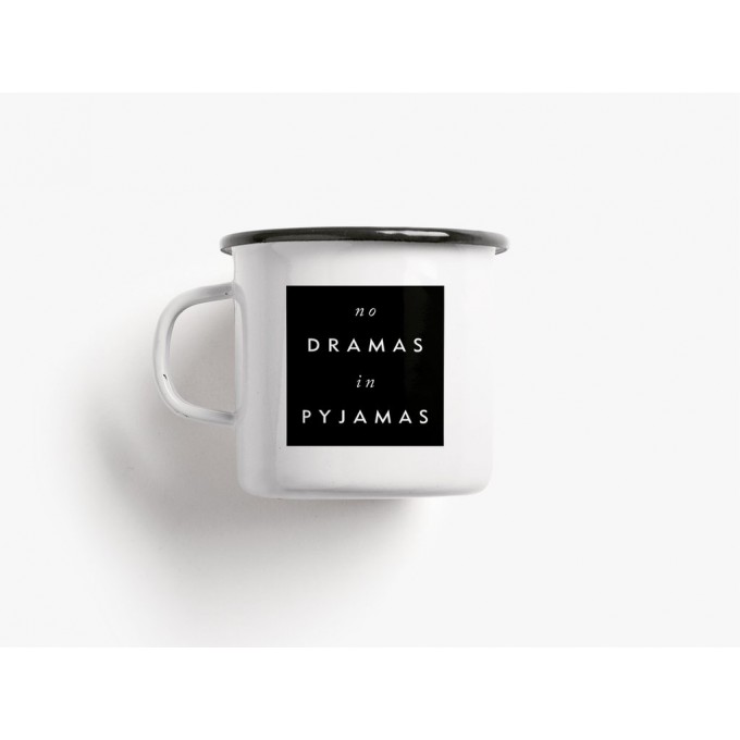 typealive / Emaillebecher Tasse / No Drama