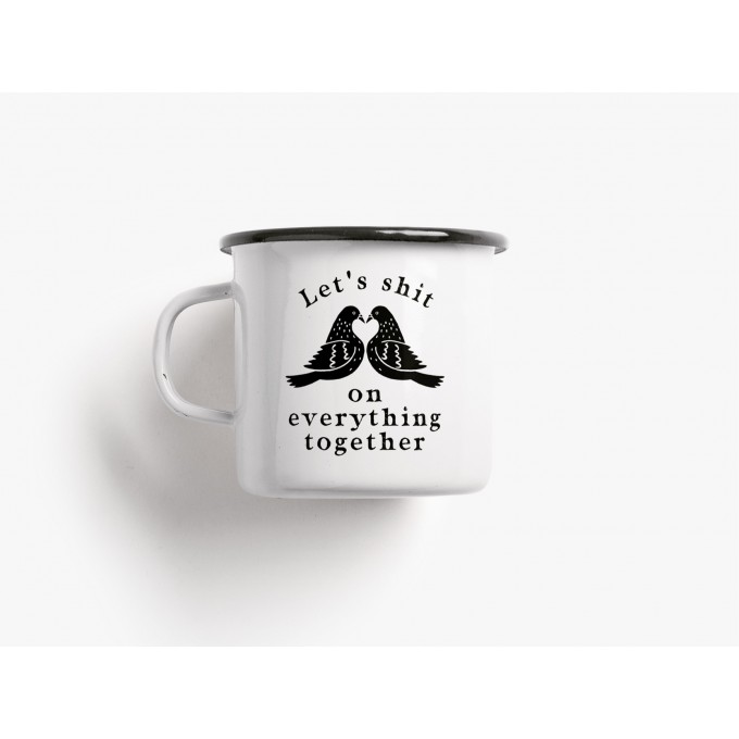 typealive / Emaillebecher Tasse / Shit