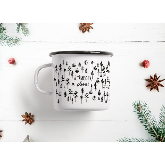 typealive / Emaillebecher Tasse / Ä Tännschen